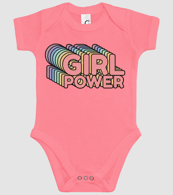 Girl power model roz pe tricou