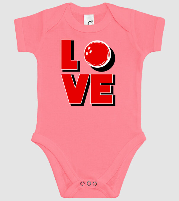 Love bowling model roz pe tricou