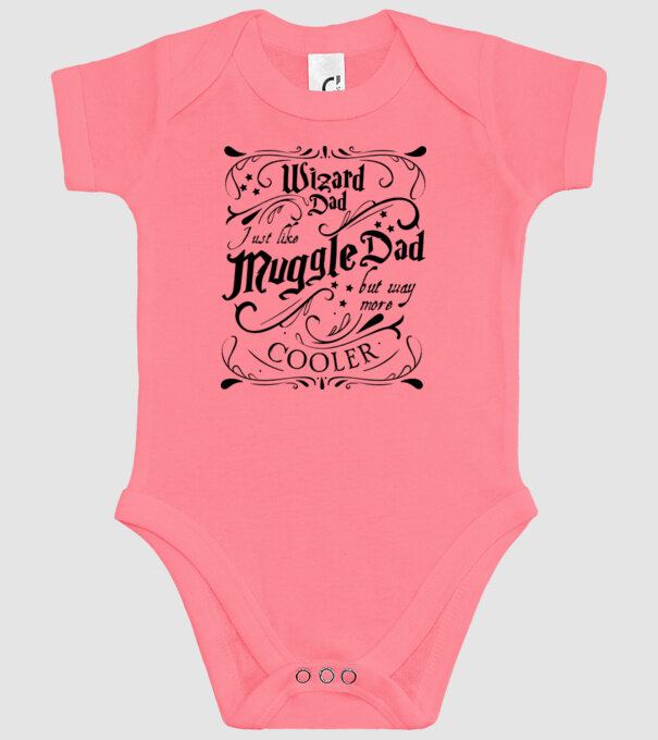 Wizard dad model roz pe tricou