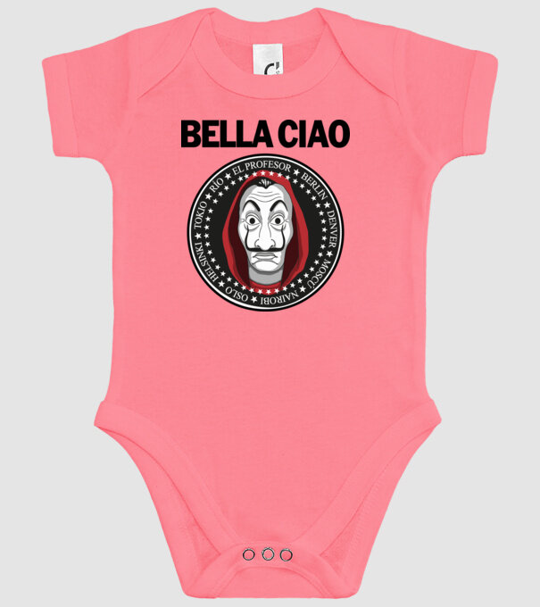 bella ciao stroke model roz pe tricou