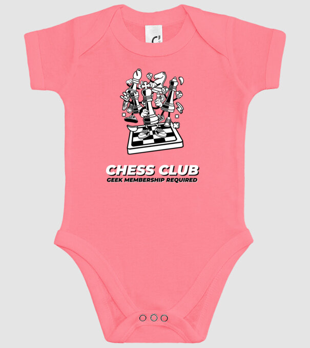 chess club model roz pe tricou