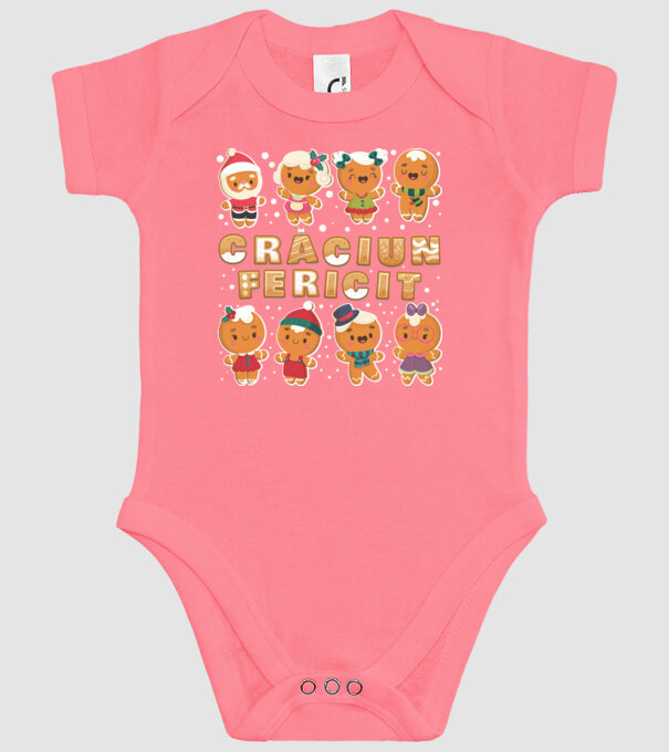 crăciun Fericit model roz pe tricou