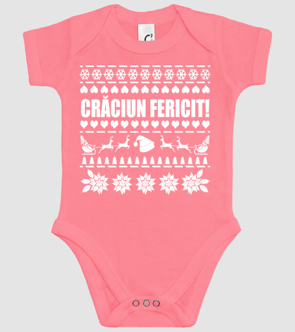 crăciun Fericit! model roz pe tricou