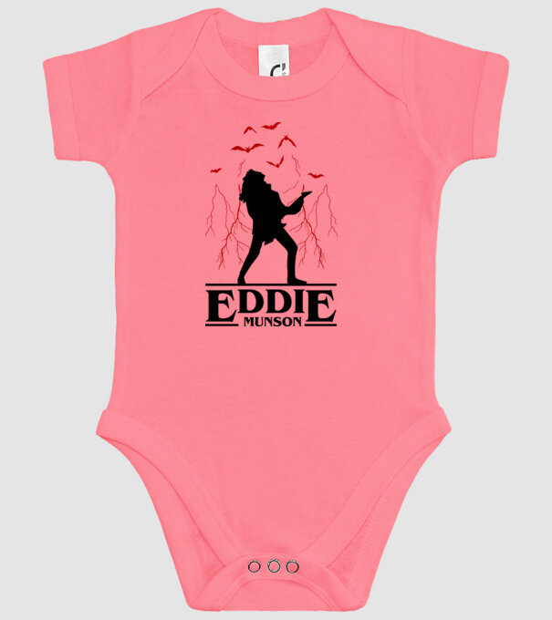 eddie munson stranger things model roz pe tricou