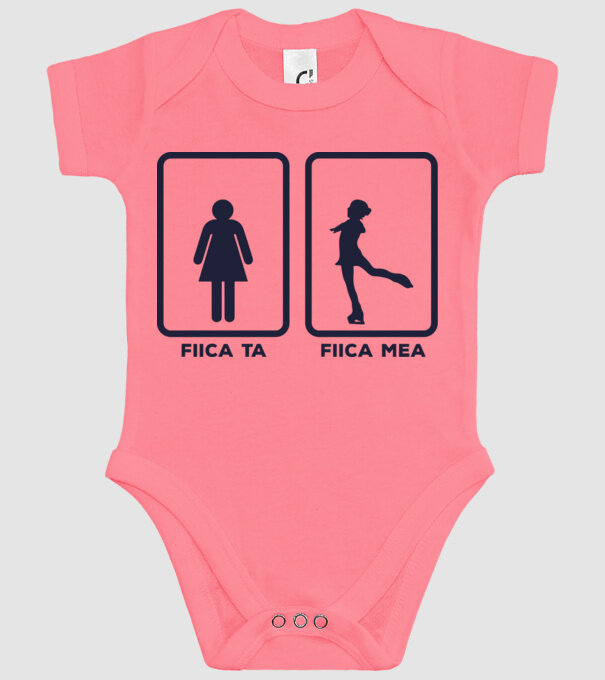 fiica ta - fiica mea model roz pe tricou