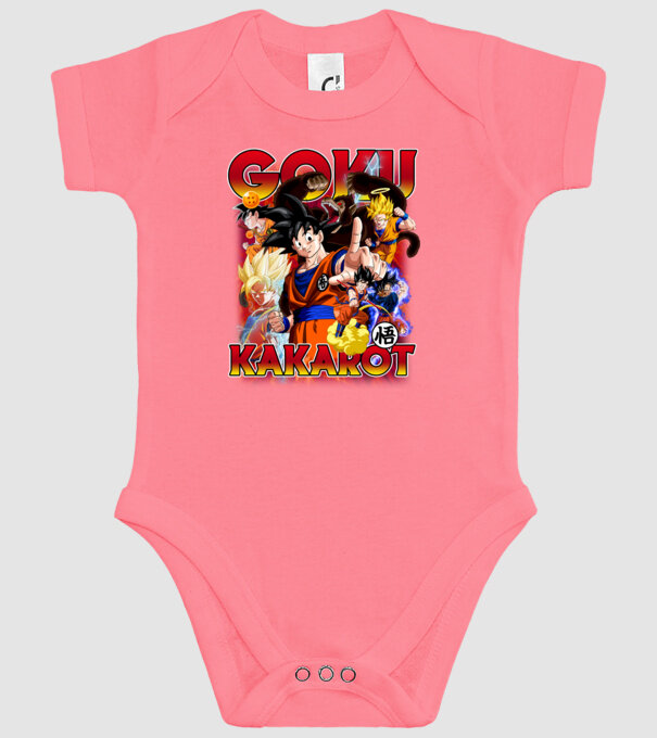 goku dragonball model roz pe tricou