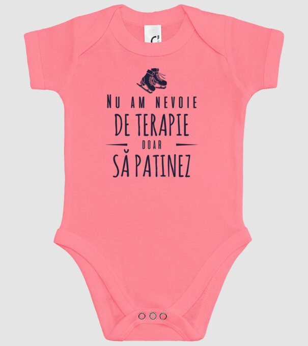 nu am nevoie de terapie doar să patinez model roz pe tricou