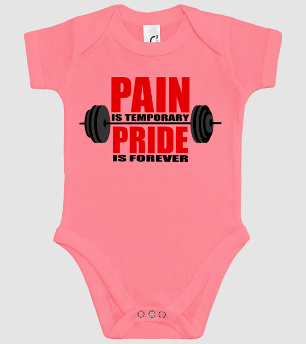 Pain is temporary model roz pe tricou