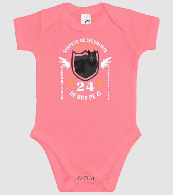 serviciu de securitate - securitate - persistență - 24 de ore pe zi model roz pe tricou