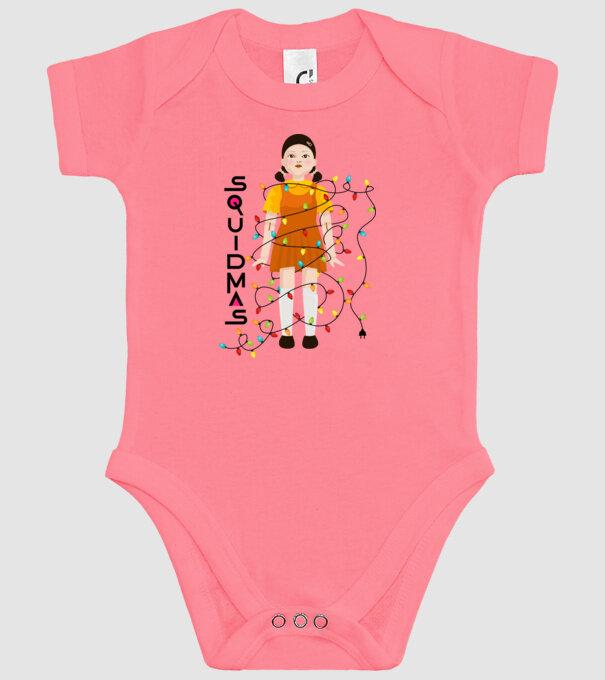 squidmas girl model roz pe tricou