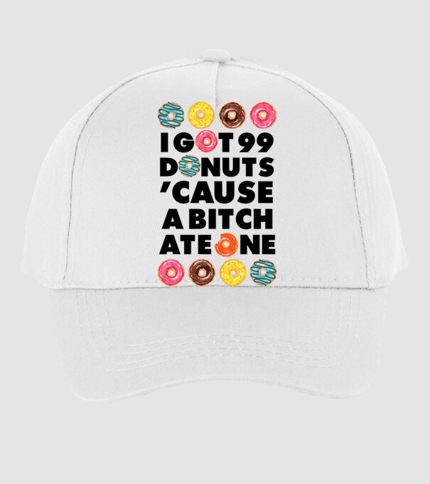 A bitch eat one model alb pe tricou