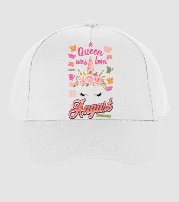 A queen was born in AUGUSZTUS model alb pe tricou