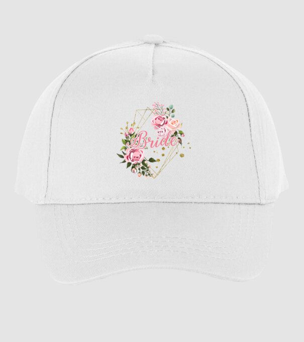 BRIDE roses floral model alb pe tricou