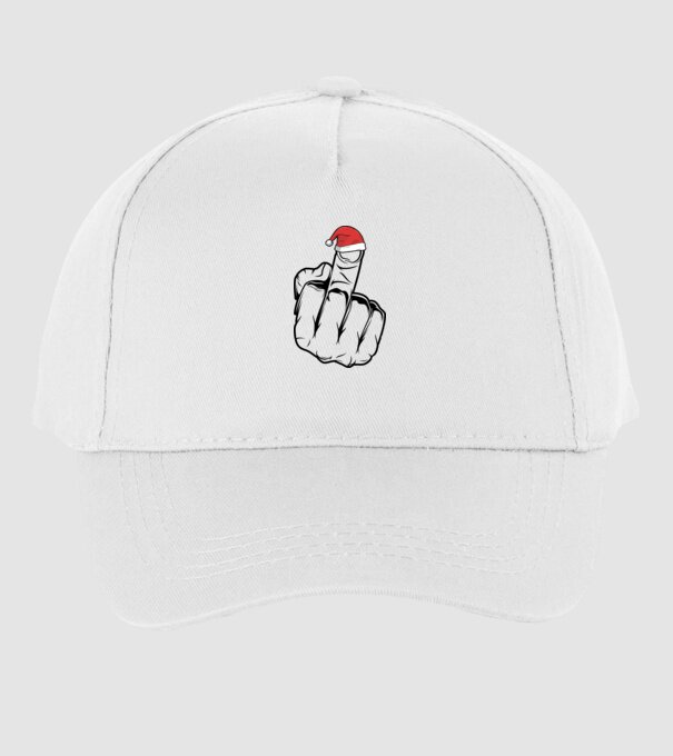 f u christmas model alb pe tricou