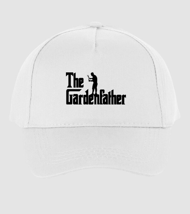 The Gardenfather model alb pe tricou