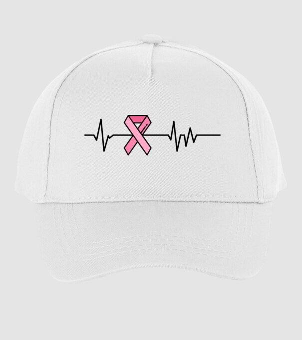 Heartbeat faith model alb pe tricou