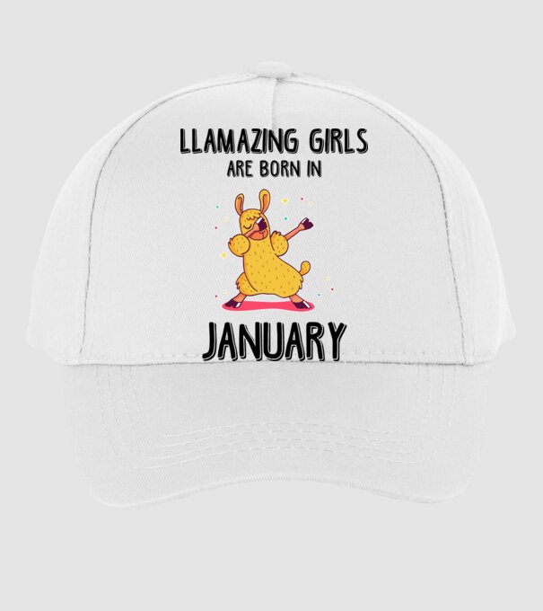 llamazing girls are born in january black model alb pe tricou