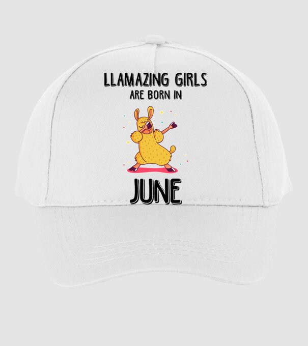 llamazing girls are born in june black model alb pe tricou