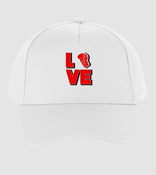 LOVE BOX model alb pe tricou