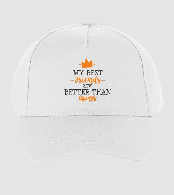 my best friends are better than yours model alb pe tricou