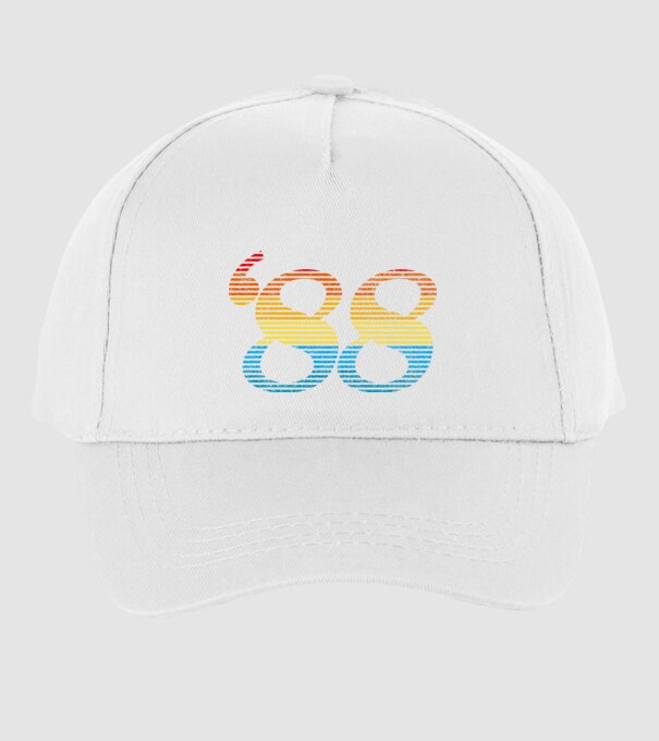 Retro Birthday 1988 model alb pe tricou