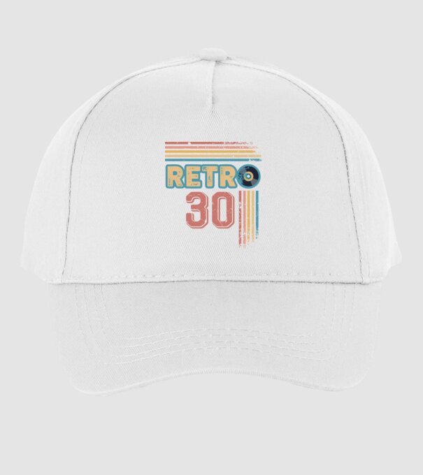 Retro 30 Birthday model alb pe tricou