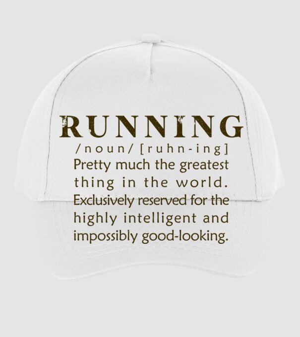 Running definition model alb pe tricou
