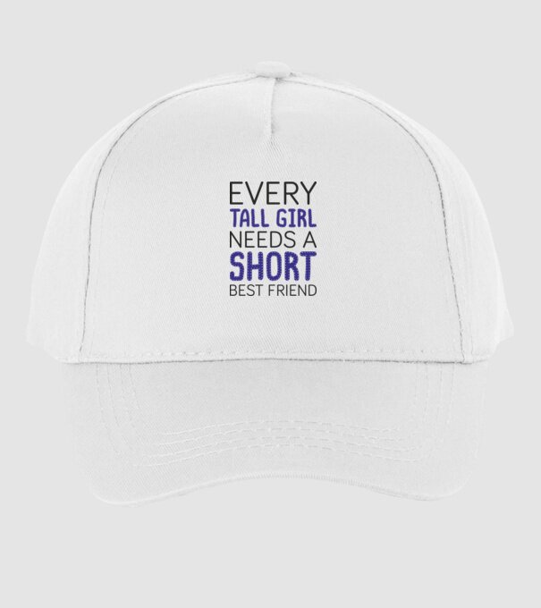 Short Freind model alb pe tricou