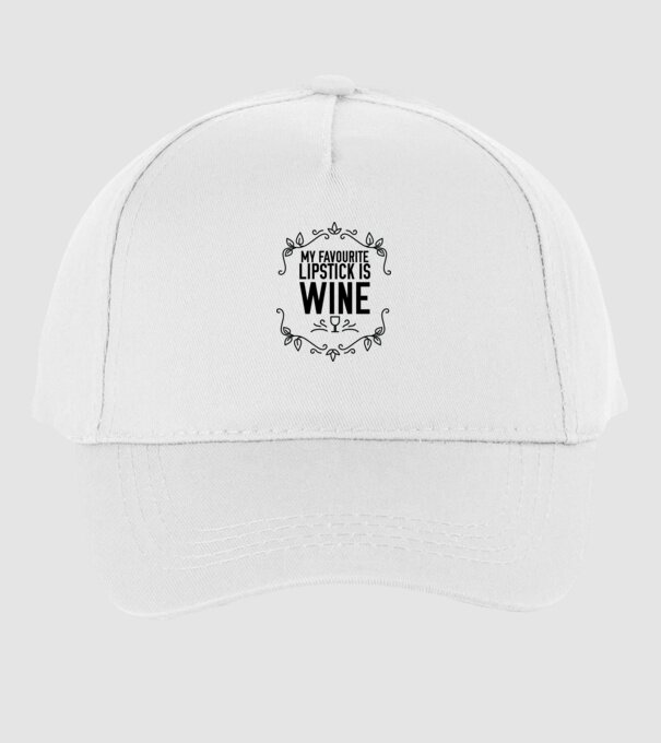 Wine tasting team Favourite lipsitck is wine model alb pe tricou
