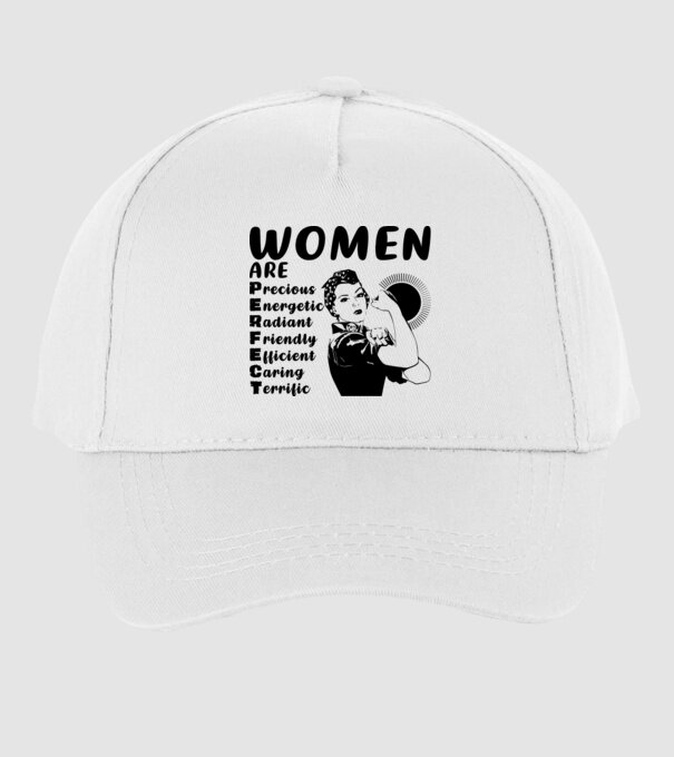 Women are perfect model alb pe tricou
