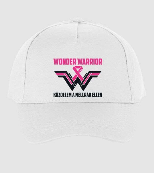 WONDER WARRIOR model alb pe tricou
