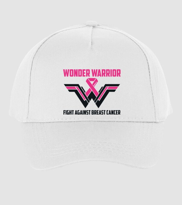WONDER WARRIOR model alb pe tricou