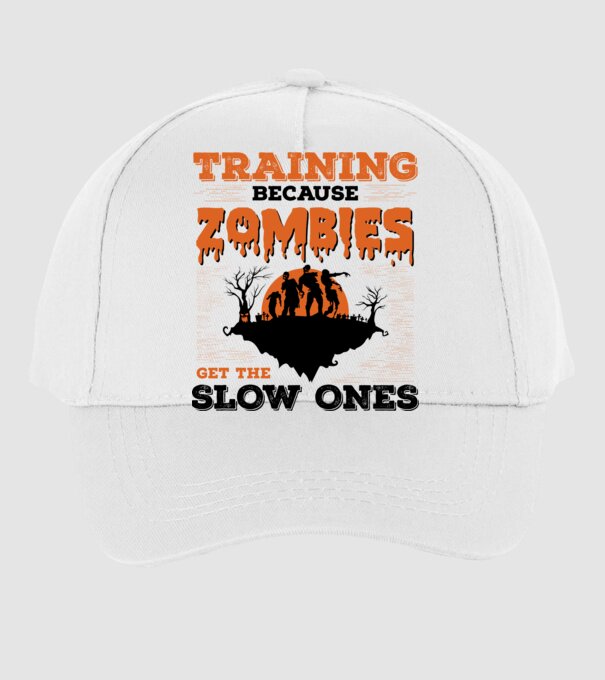 Zombies get the slow ones model alb pe tricou