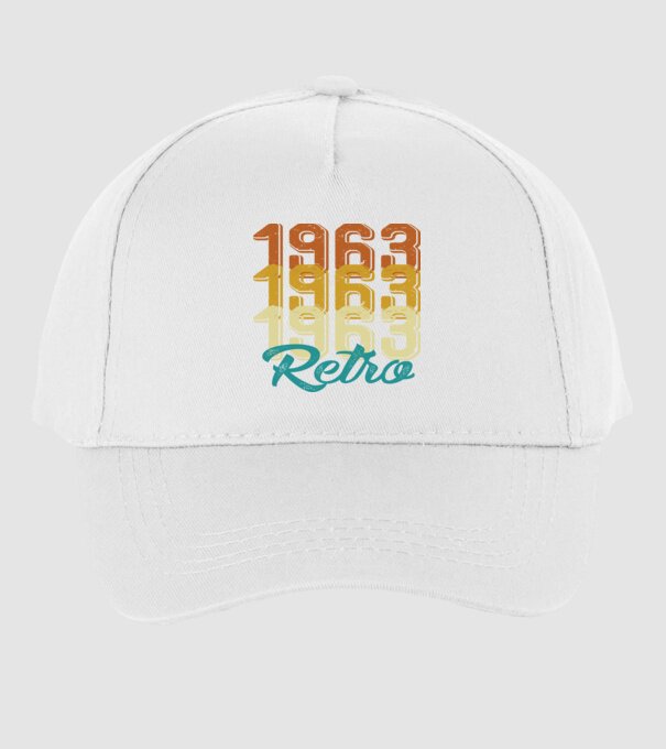 1963 Retro model alb pe tricou