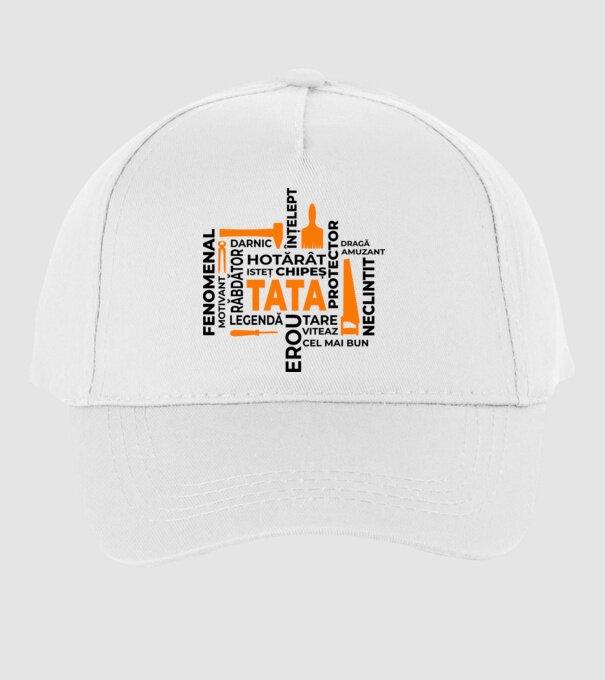 Acronimele tatălui model alb pe tricou