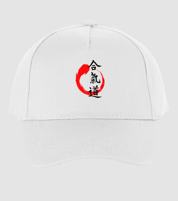 Aikido model alb pe tricou