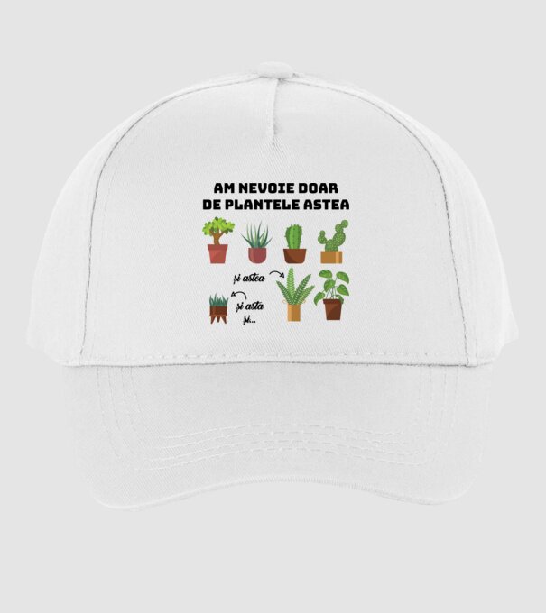 am nevoie doar de plantele astea  model alb pe tricou