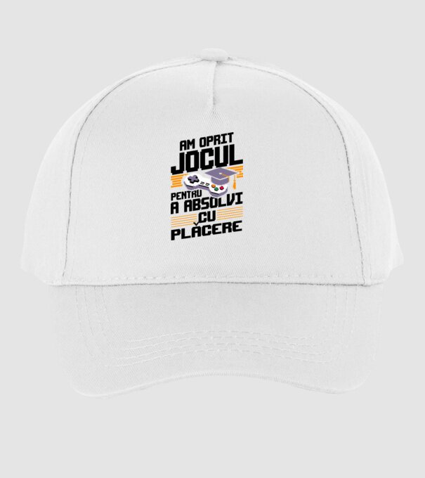 Am oprit jocul absolvent alb model alb pe tricou