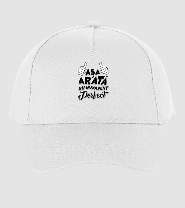 Așa arată un absolvent perfect model alb pe tricou