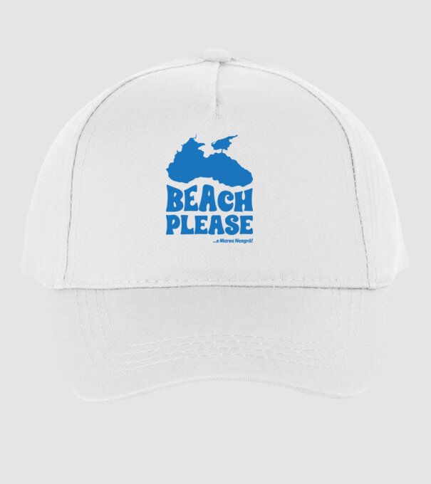 Beach please, e Marea Neagră! model alb pe tricou