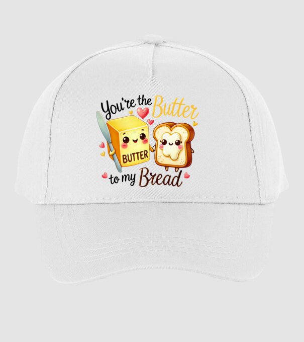 Butter to my Bread model alb pe tricou