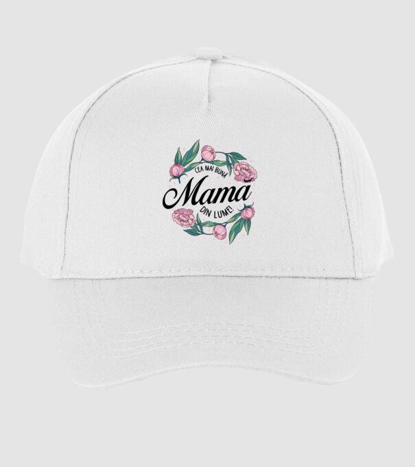 Cea mai bună mamă din lume model alb pe tricou