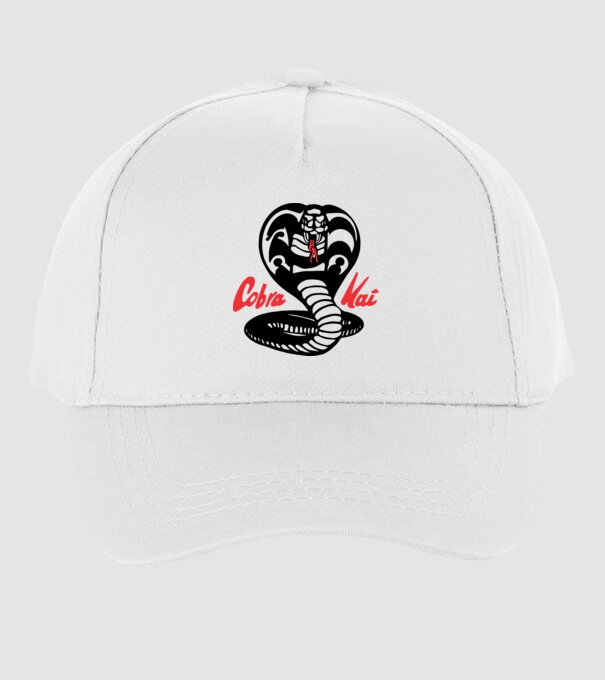 cobra kai classic logo model alb pe tricou