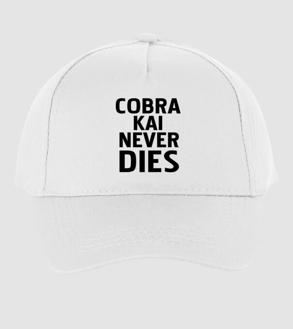 cobra kai never dies model alb pe tricou