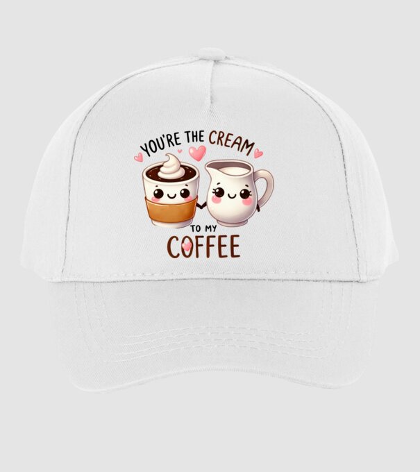 Cream to my Coffee model alb pe tricou