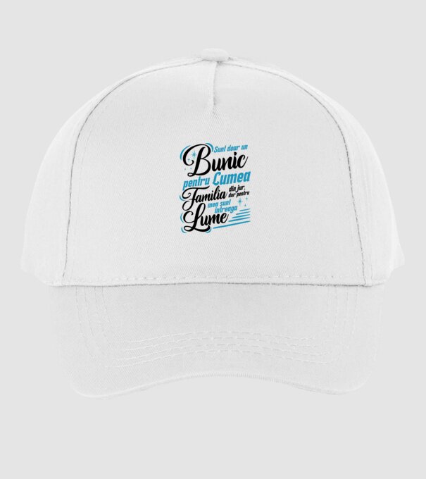 Sunt doar un bunic pentru lumea din jur, dar pentru familia mea sunt întreaga lume! model alb pe tricou