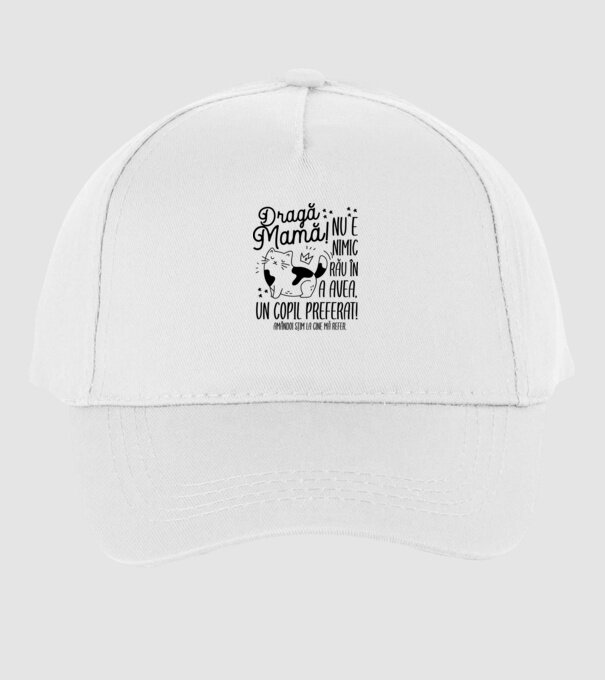 Dragă mamă! Nu e nimic rău în a avea un copil preferat! Amândoi știm la cine mă refer. model alb pe tricou
