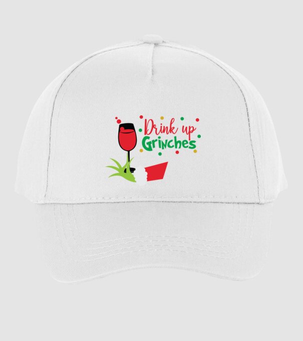 Drink up Grinches model alb pe tricou