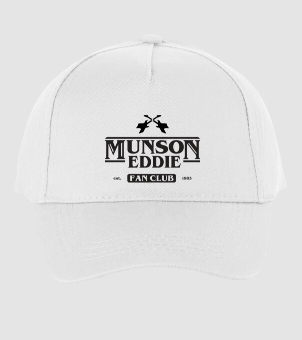 eddie munson fan club model alb pe tricou