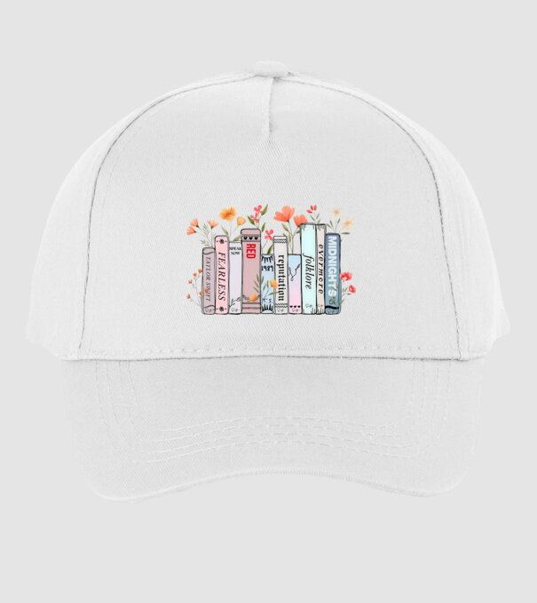 Eras tour books color model alb pe tricou